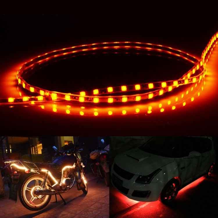 5 PCS Flow Style 45 LED 3528 SMD Waterproof Flexible Car Strip Light for Car Decoration, DC 12V, Length: 45cm, 45cm Yellow, 45cm Dark Blue, 45cm Green, 45cm Ice Blue, 45cm Pink, 45cm Red, 45cm White