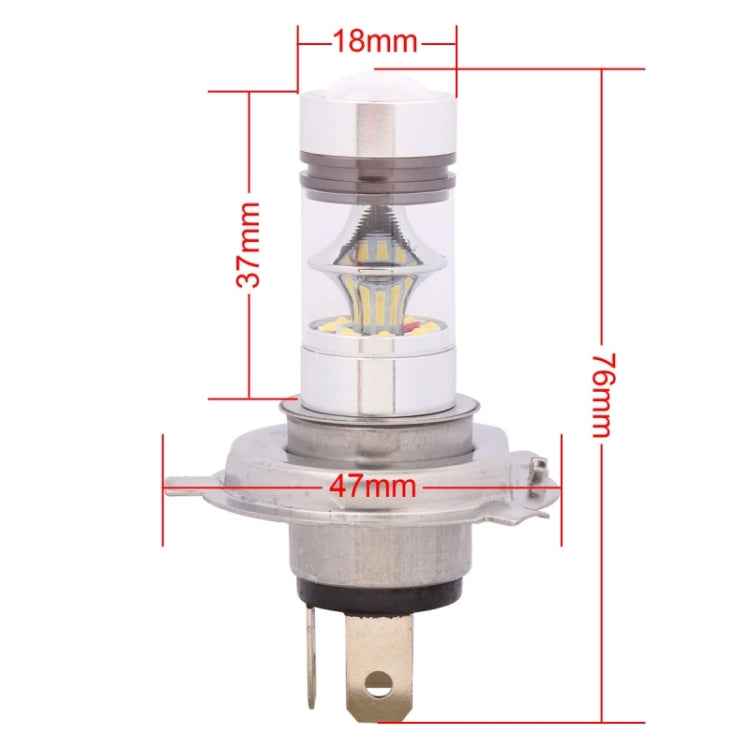 H4 850LM P43T 100W LED Car Front Headlights / Daytime Running Light / Driving Lamp Bulb, DC 12-24V