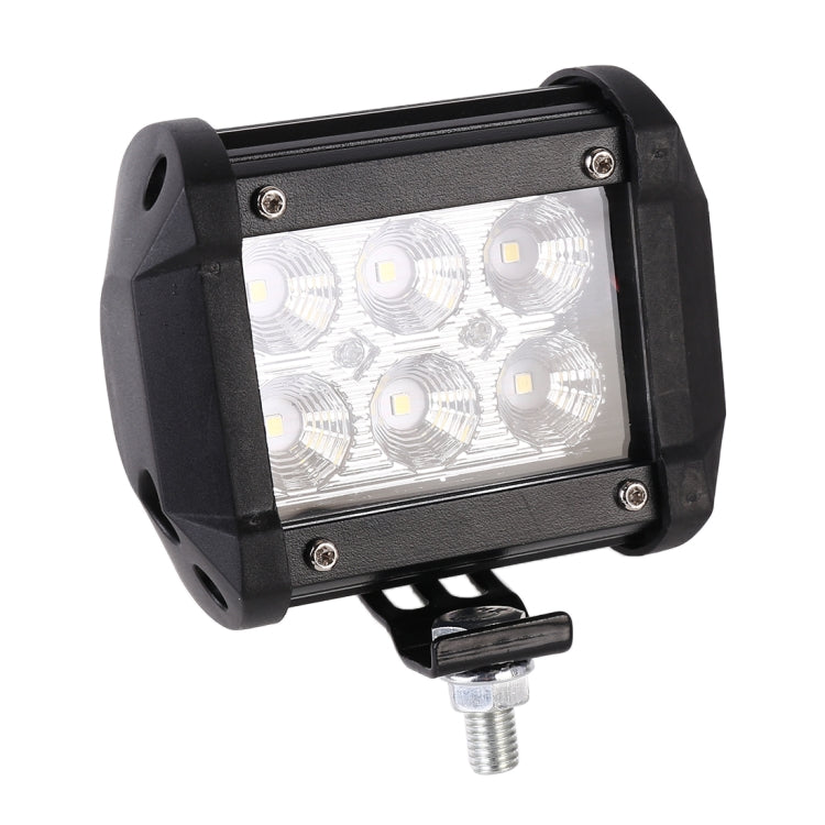 18W 6 LED White Light Floodlight Engineering Lamp / Waterproof IP67 SUVs Light, DC 10-30V