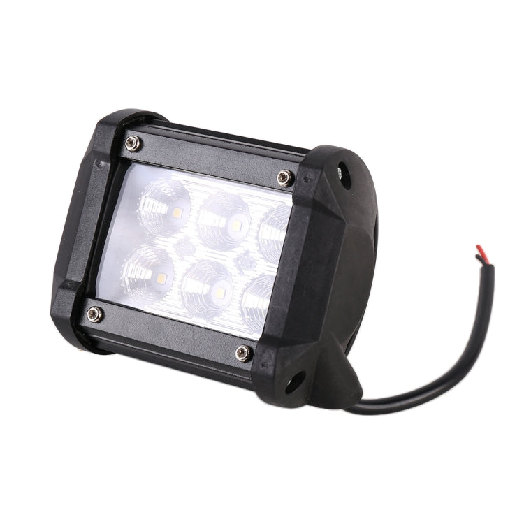 18W 6 LED White Light Floodlight Engineering Lamp / Waterproof IP67 SUVs Light, DC 10-30V