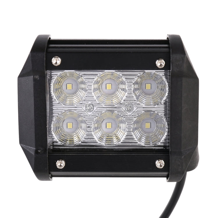 18W 6 LED White Light Floodlight Engineering Lamp / Waterproof IP67 SUVs Light, DC 10-30V