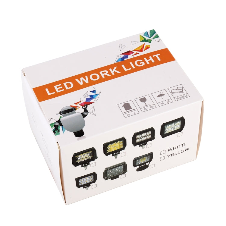 18W 6 LED White Light Floodlight Engineering Lamp / Waterproof IP67 SUVs Light, DC 10-30V