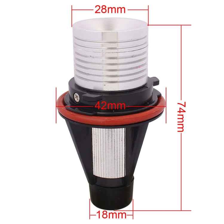 MZ E39 3W 240LM LED Super Bright Car Angel Eyes White Daytime Running Marker Light for BMW E39, DC 8-30V, 1 Pair