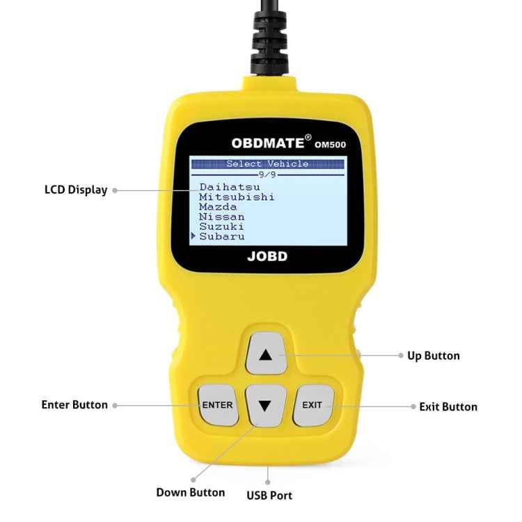 OBDMATE OM500 OBDII / EOBD / JOBD Code Reader