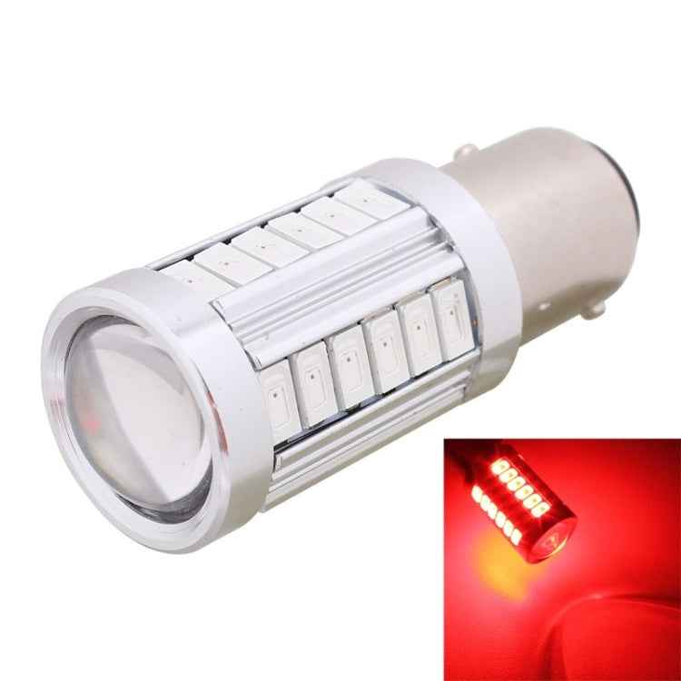 2PCS 1157/BAY15D 16.5W 1155LM 630-660nm 33 LED SMD 5630 Red Light Car Brake Light Lamp Bulb for Vehicles , DC12V