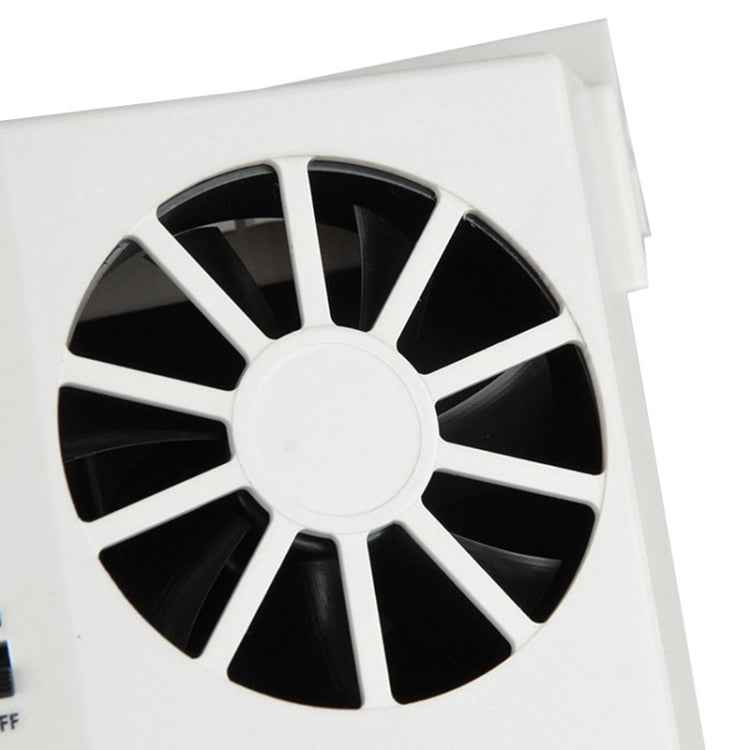 2W Solar Powered Car Auto Air Vent Cool Fan Cooler Ventilation System Radiator, with Temperature Display