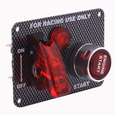 Carbon Fiber Flip-up Start Ignition Switch Panel and Accessories for Racing Sport , Carbon Fiber