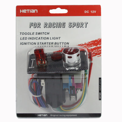 Carbon Fiber Flip-up Start Ignition Switch Panel and Accessories for Racing Sport , Carbon Fiber