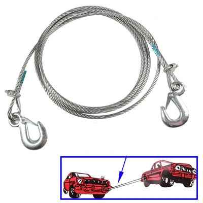 Steel Towing Rope, Diameter: 8mm, Length: 3.5m, 3T 3.5mx8mm