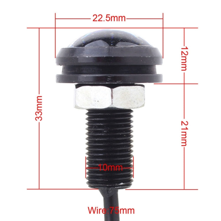 2 PCS MZ 22.5mm 1.5W 150LM White Light 3 LED SMD 5630 Spotlight Eagle Eye Light Daytime Running Light for Vehicles