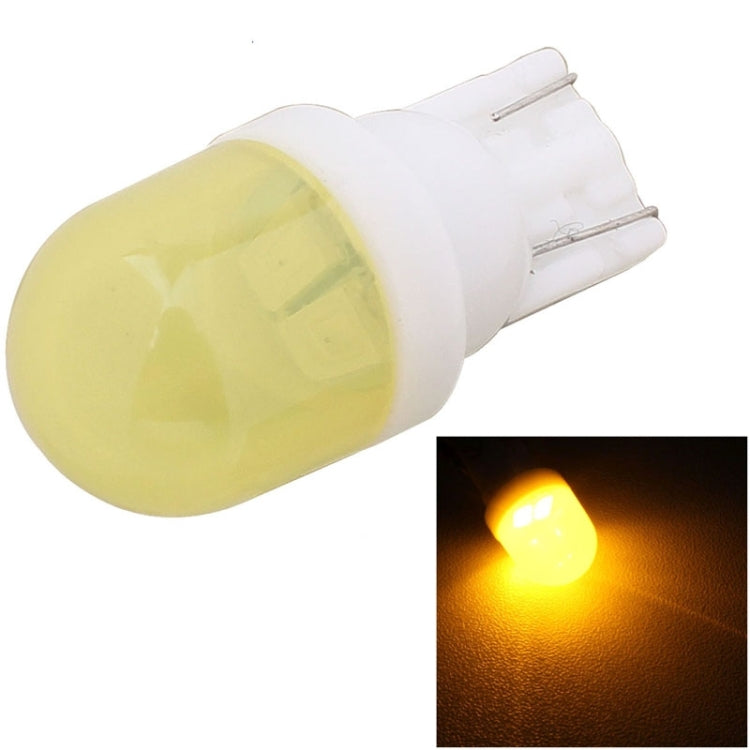 10 PCS T10 1W 80LM Ceramic 2 LED SMD 5630 Car Clearance Lights Lamp, DC 12V, 2 LED SMD 5630, 5630-2smd, T10+1W 80LM/Yellow Light