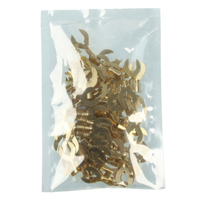 100pcs 5.0mm DIY Spade Terminal Connectors, Cable size: 1-2.5mm2 (100pcs in one packaging, the price is for 100pcs), 5.0mm