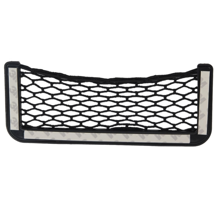 Car Net Pockets 20cm x 8cm Automotive Storage String Bag with Adhesive, 20 x 8cm