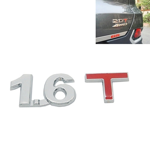 3D Universal Decal Chromed Metal Car Emblem Badge Sticker Car Trailer Gas Displacement Identification, Size: 8.5x2.5 cm, 2.8T, 3.0T, 1.6T, 1.8T, 2.0T, 2.2T, 2.4T, 2.5T