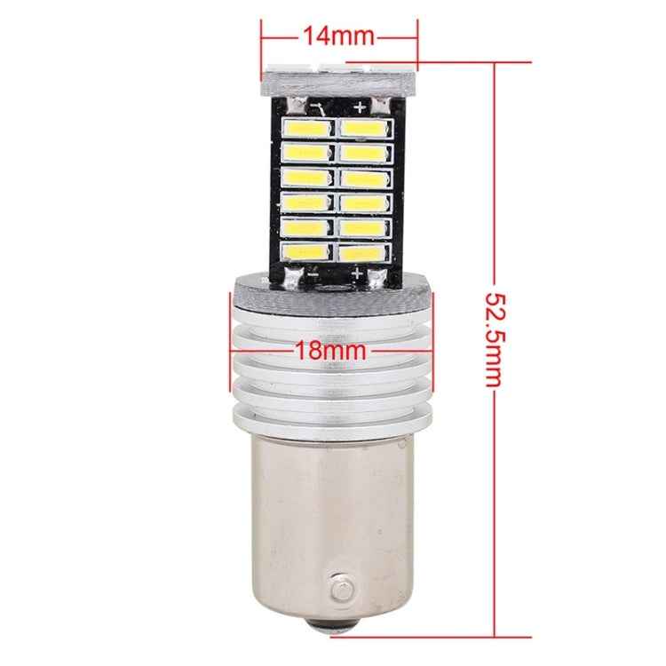 2PCS 1156/BA15S 6W 30SMD 4014 900LM White Light 6500K Decode LED Car Brake / Steering Light
