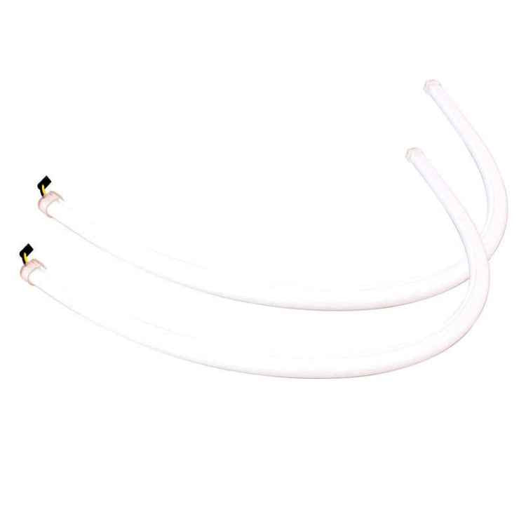 2 PCS 6W 360LM 6500K 597-577nm White + Yellow Wired LED Tube Daytime Running Light DRL Steering Lamp, DC12V, Lamp Length:60cm