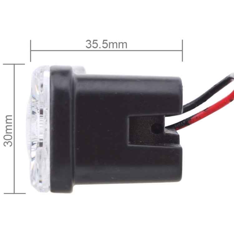 2 PCS MZ 9W 540LM 6500K 3-LED White Light Wired Car Daytime Running Light Fog Lamp, DC12-24V,Light Wire: 15cm