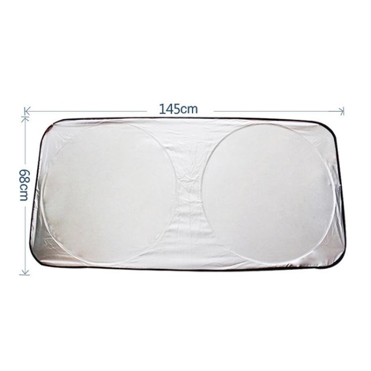 6 in 1 Summer Accessories Coated Silver Car Sun Shade Cloth Set, Random Color Delivery