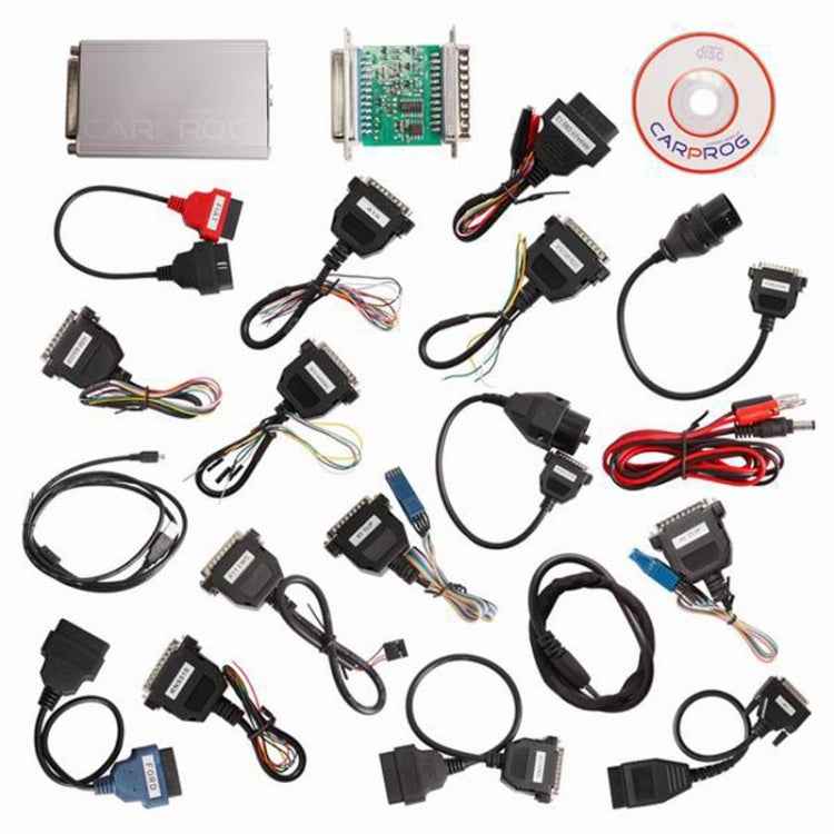 Carprog V10.03 Full ECU Chip Auto Repair Tool with 21 Adaptors for Car Radios / Odometers / Dashboards / Immobilizers Repair