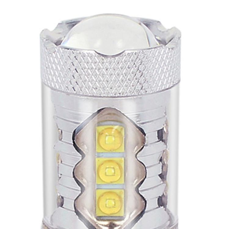 H16 80W 850LM White Light 16-3535-LEDs Car Daytime Running Light Front Fog Light Bulb, DC 12-24V, H16 80W