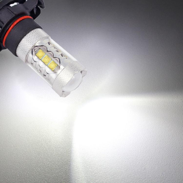 H16 80W 850LM White Light 16-3535-LEDs Car Daytime Running Light Front Fog Light Bulb, DC 12-24V, H16 80W