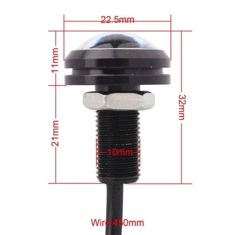 2 PCS 22.5mm 2W 200LM White + Yellow Light 4 LED SMD 5630 Eagle Eye Car Steering Light Daytime Running Light