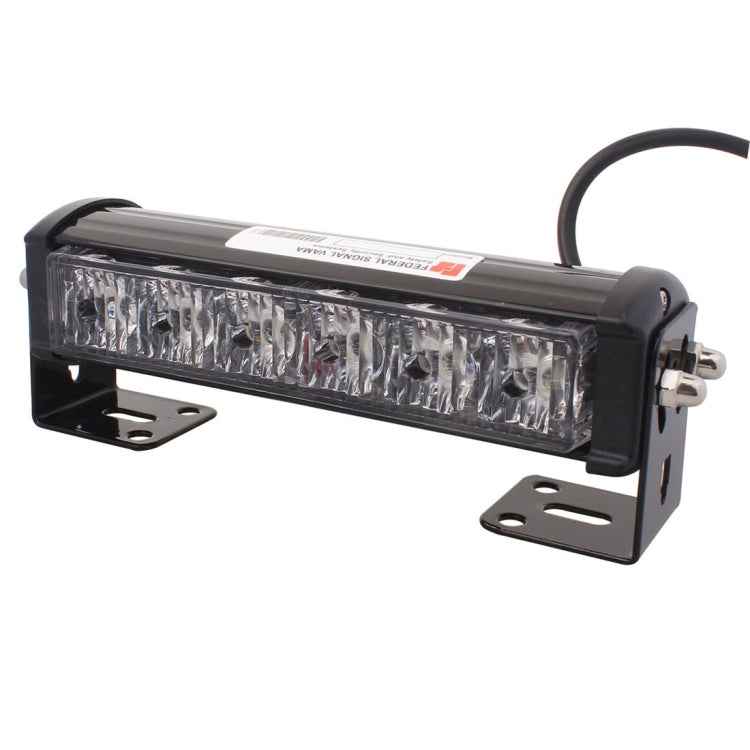 2 PCS 6 inch 6 LED 2 x 18W Car Flash Warning Light Red + Blue Change White Waterproof Emergency Light, DC 12V