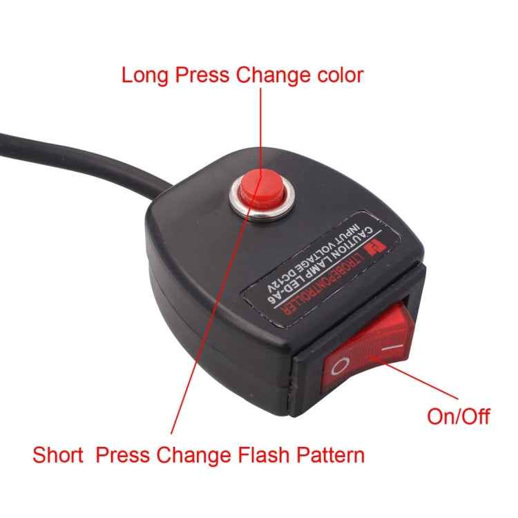 2 PCS 6 inch 6 LED 2 x 18W Car Flash Warning Light Red + Blue Change White Waterproof Emergency Light, DC 12V