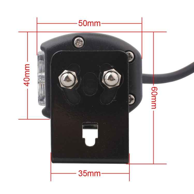 2 PCS 6 inch 6 LED 2 x 18W Car Flash Warning Light Red + Blue Change White Waterproof Emergency Light, DC 12V