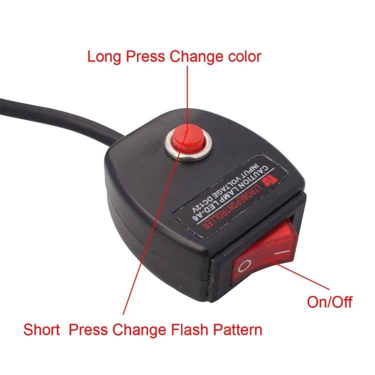 2 PCS 6 inch 6 LED 2 x 18W Car Flash Warning Light Yellow Change White Waterproof Emergency Light, DC 12V