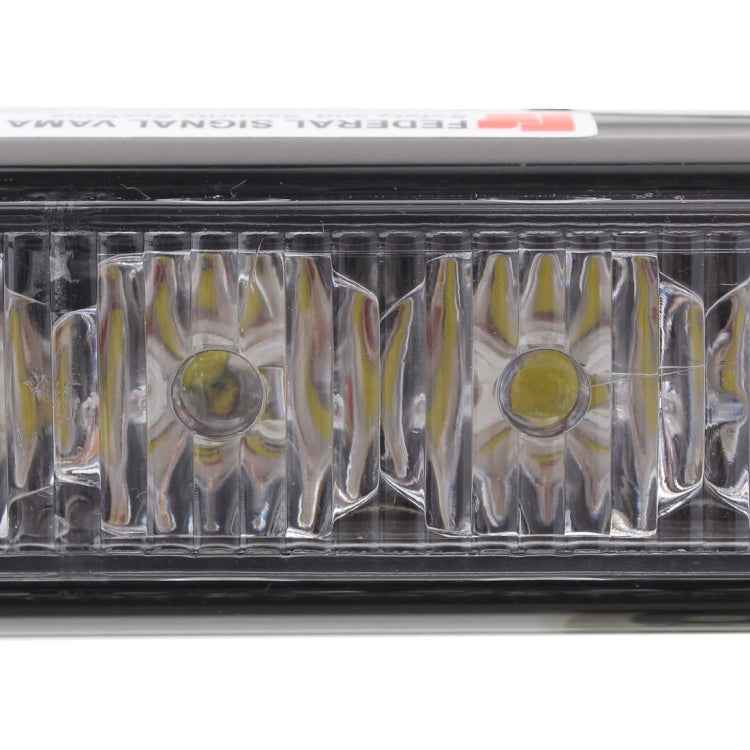 2 PCS 6 inch 6 LED 2 x 18W Car Flash Warning Light Yellow Change White Waterproof Emergency Light, DC 12V