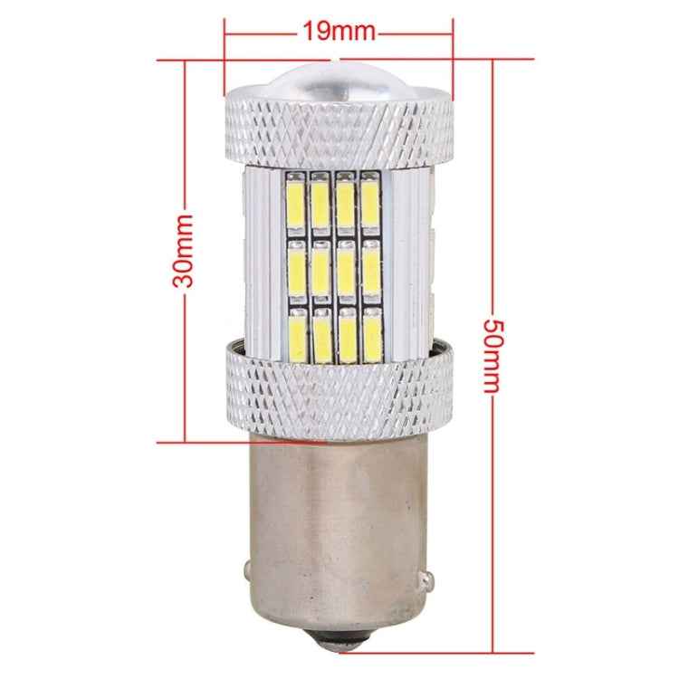 2PCS 1156 10W 540LM White Light 54 LED 4014 SMD Car Brake Light Steering Light Bulb, DC 12V