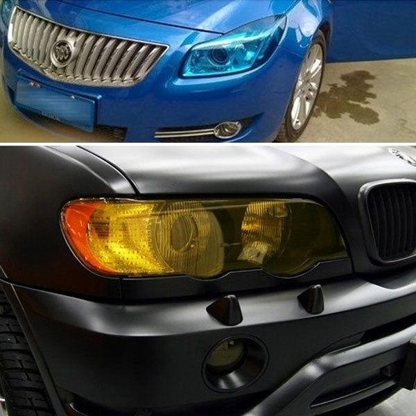 Protective Decoration Flash Point Car Light Membrane /Lamp Sticker, Size: 195cm x 30cm, Baby Blue, Fluorescent Green, Pink, Crystal Green, Matte Black, Dark Blue, Grey Black, Dark Black
