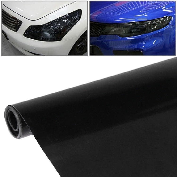 Protective Decoration Flash Point Car Light Membrane /Lamp Sticker, Size: 195cm x 30cm, Crystal Green, Matte Black, Dark Blue, Grey Black, Dark Black, Baby Blue, Fluorescent Green, Pink