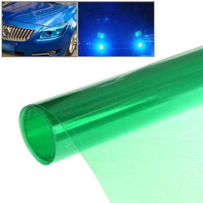 Protective Decoration Flash Point Car Light Membrane /Lamp Sticker, Size: 195cm x 30cm, Baby Blue, Fluorescent Green, Pink, Crystal Green, Matte Black, Dark Blue, Grey Black, Dark Black