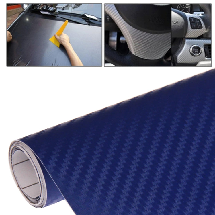 Car Decorative 3D Carbon Fiber PVC Sticker, Size: 127cm x 50cm