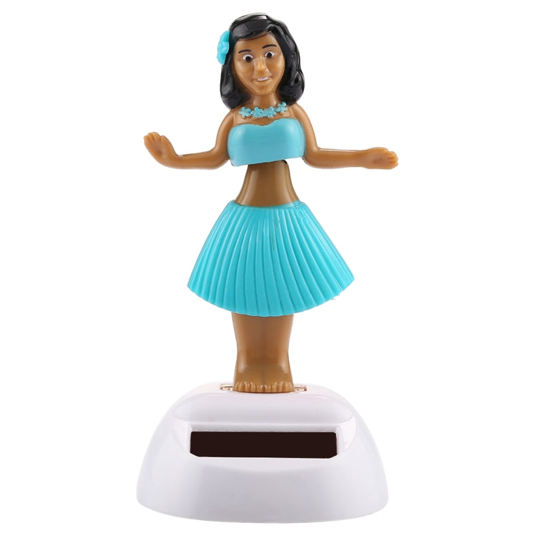 Solar Powered Bobble Head Dancing Toy Car Decoration Ornament Cute Hula Princess