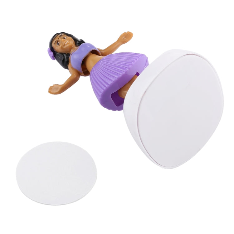 Solar Powered Bobble Head Dancing Toy Car Decoration Ornament Cute Hula Princess