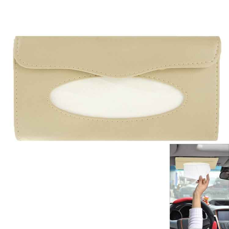 Elegant PU Leather Car Sun Visor Tissue Paper Holder Dispenser Box, Car Sun Visor Tissue Box, Black