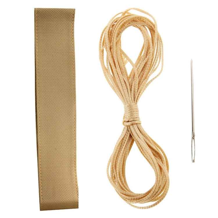 PU Leather Steering Wheel Cover With Needle and Thread, Size: 54x10.5cm, S-CMS-7771A, S-CMS-7771B