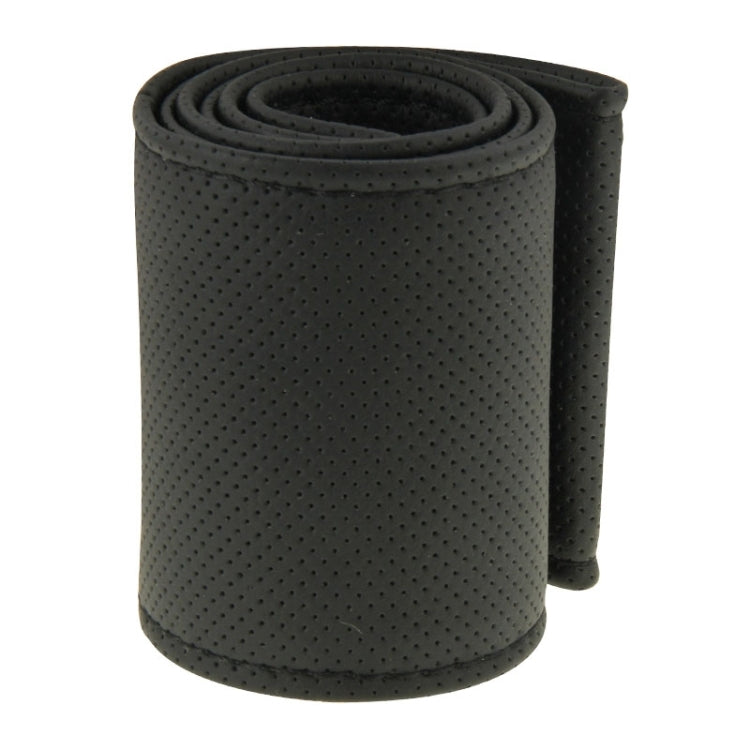 PU Leather Steering Wheel Cover With Needle and Thread, Size: 54x10.5cm, S-CMS-7771A, S-CMS-7771B