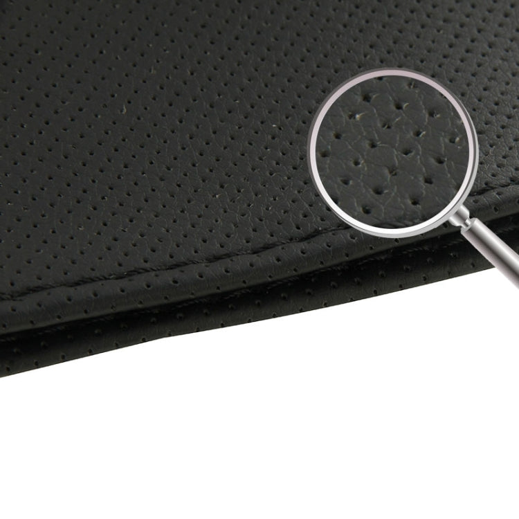 PU Leather Steering Wheel Cover With Needle and Thread, Size: 54x10.5cm, S-CMS-7771A, S-CMS-7771B