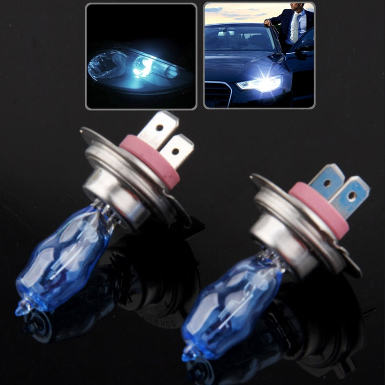 Halogen Bulb, Super White Car Headlight Bulb, 12 V / 100W, 6000K 2400 LM (Pair), HOD 9006, HOD H3, HOD H7, HOD 9005, HOD H4