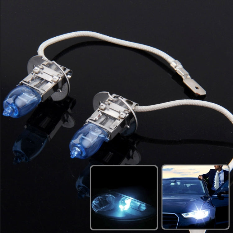 Halogen Bulb, Super White Car Headlight Bulb, 12 V / 100W, 6000K 2400 LM (Pair), HOD 9006, HOD H3, HOD H7, HOD 9005, HOD H4