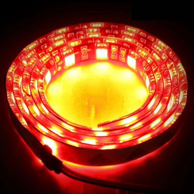 White 60 LED 5050 SMD Waterproof Flexible Car Strip Light, DC 12V, Length: 1m, S-CMS-8113R, S-CMS-8113W
