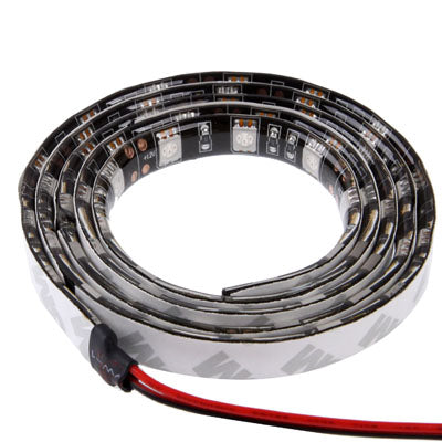White 60 LED 5050 SMD Waterproof Flexible Car Strip Light, DC 12V, Length: 1m, S-CMS-8113R, S-CMS-8113W