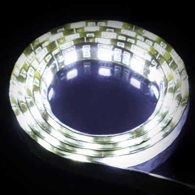 White 60 LED 5050 SMD Waterproof Flexible Car Strip Light, DC 12V, Length: 1m, S-CMS-8113R, S-CMS-8113W