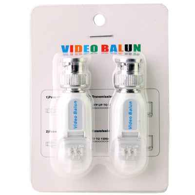 2 PCS UTP Network Video Balun CAT5 to Camera CCTV BNC DVR O-611