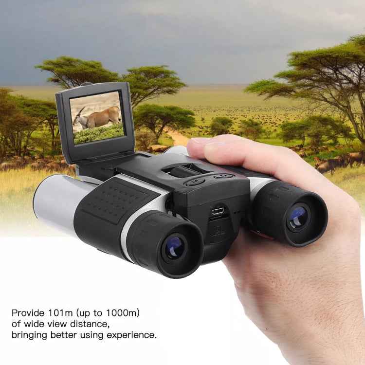 DB618B 10X25 Zoom 10mm Objective Lens HD 1280x960P 1.5 inch LCD Screen Binocular Telescope Digital Camera