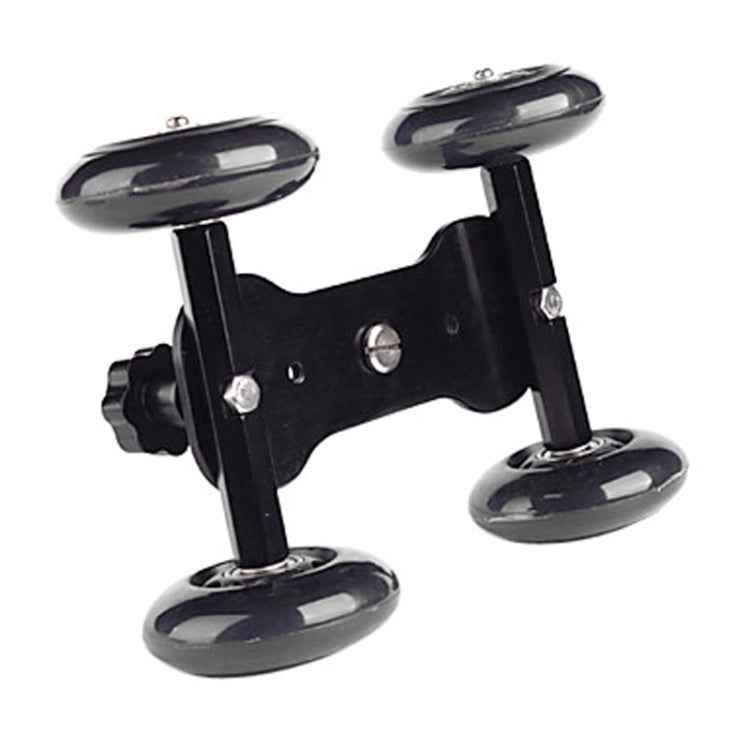 DEBO First Generation Camera Truck / Floor Table Video Slider Track Dolly Car for DSLR Camera / Camcorders, Black